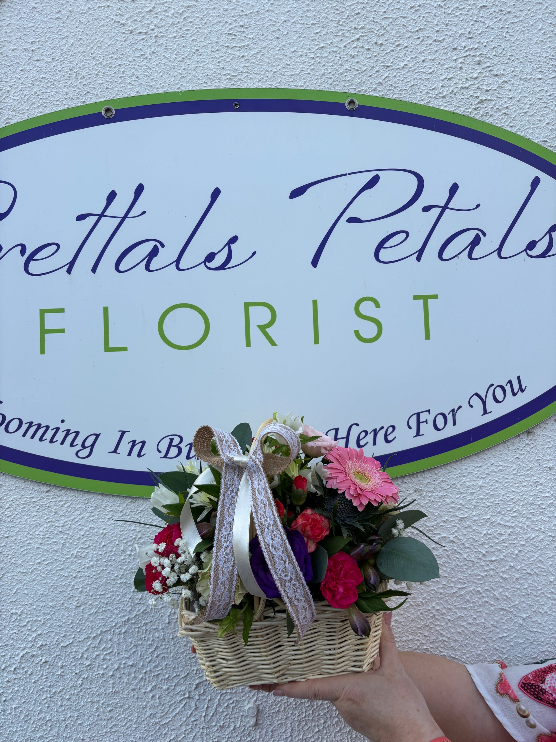 Fresh flower basket