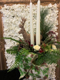 Christmas 🎄 table centrepiece Natural Reindeer Pot