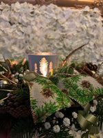 Cosy Christmas table centrepiece