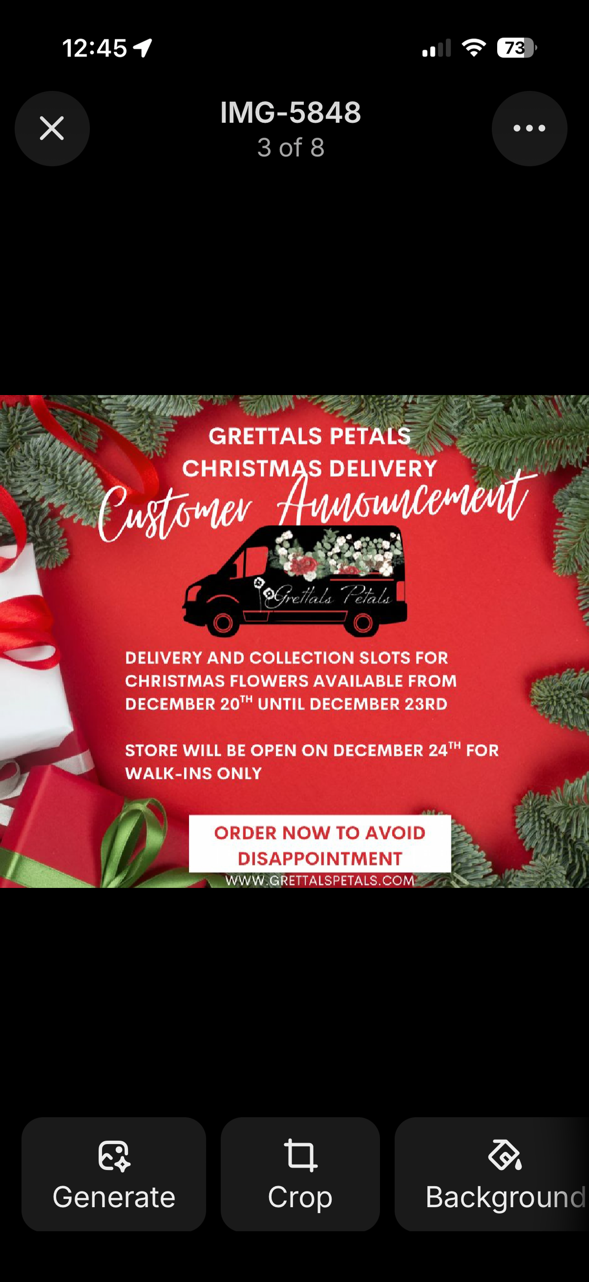 Christmas Hand Tied Bouquet - Limited Edition 2026