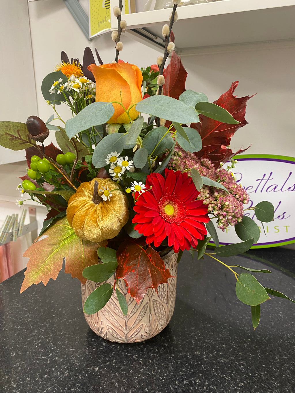 Autumnal Stone Pot