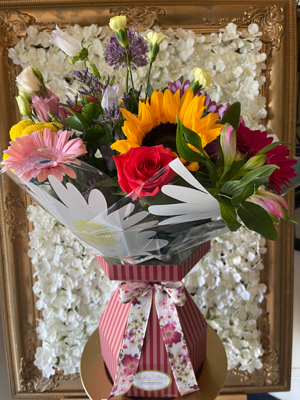 Seasonal Hand Tied Bouquet of Fresh Flowers