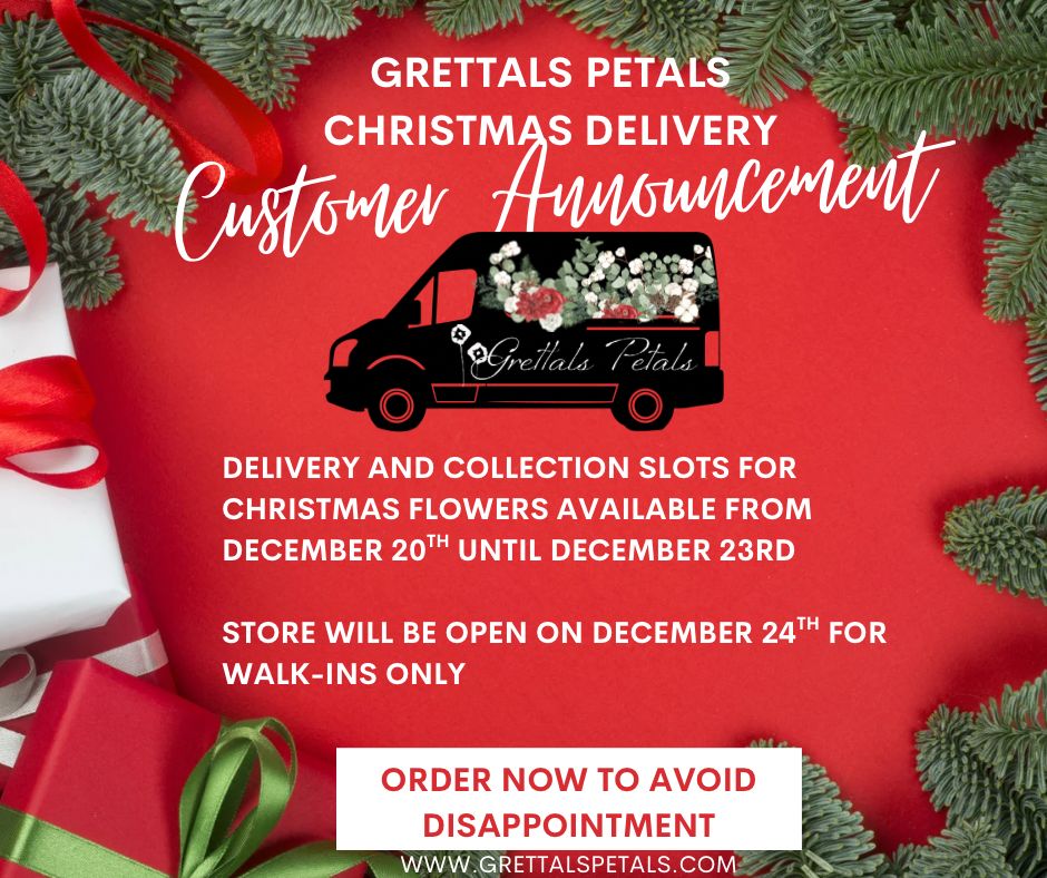 Christmas edition of Seasonal Hand Tied Bouquet of 🦌Fresh Flowers