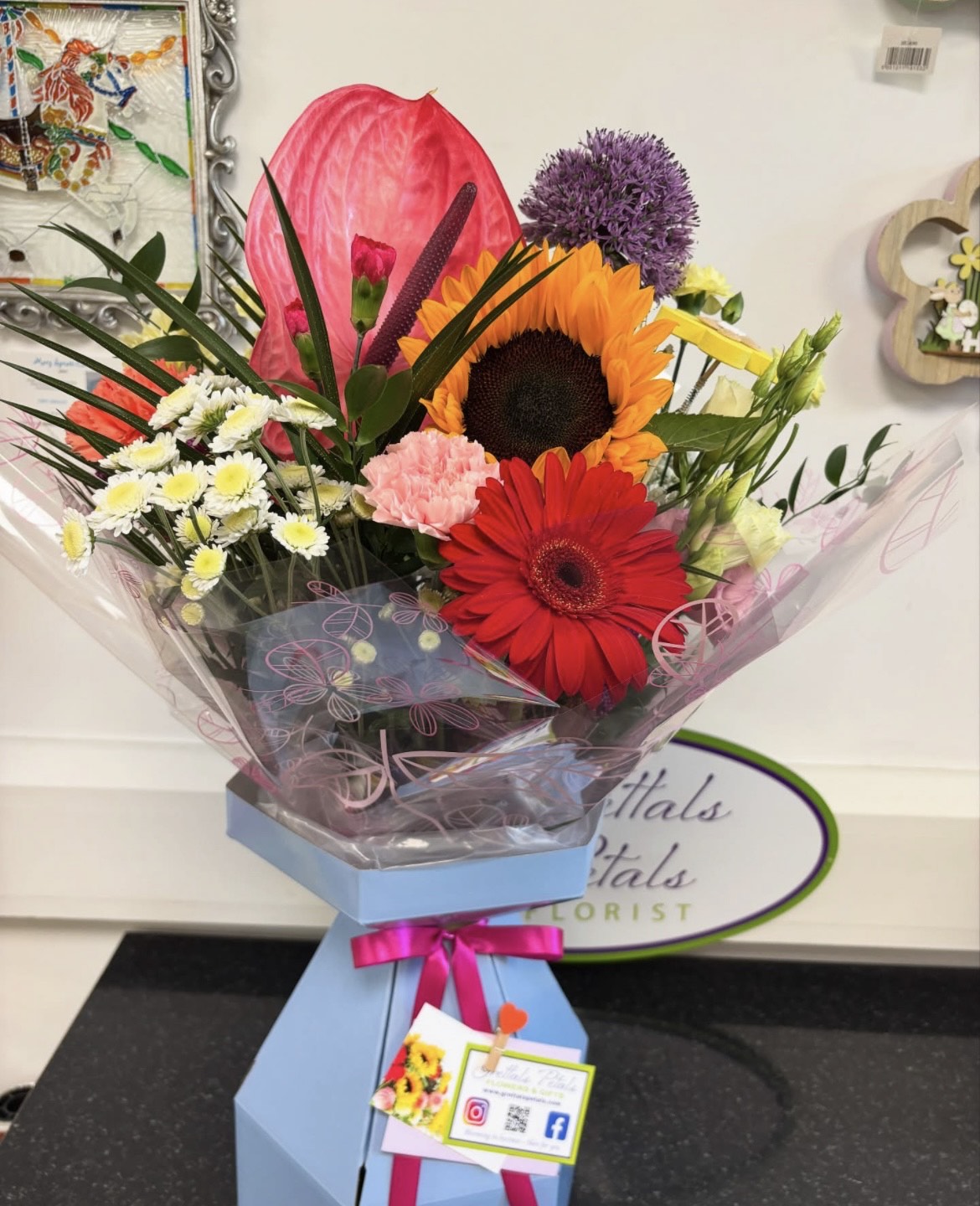 Seasonal Hand Tied Bouquet of Fresh Flowers