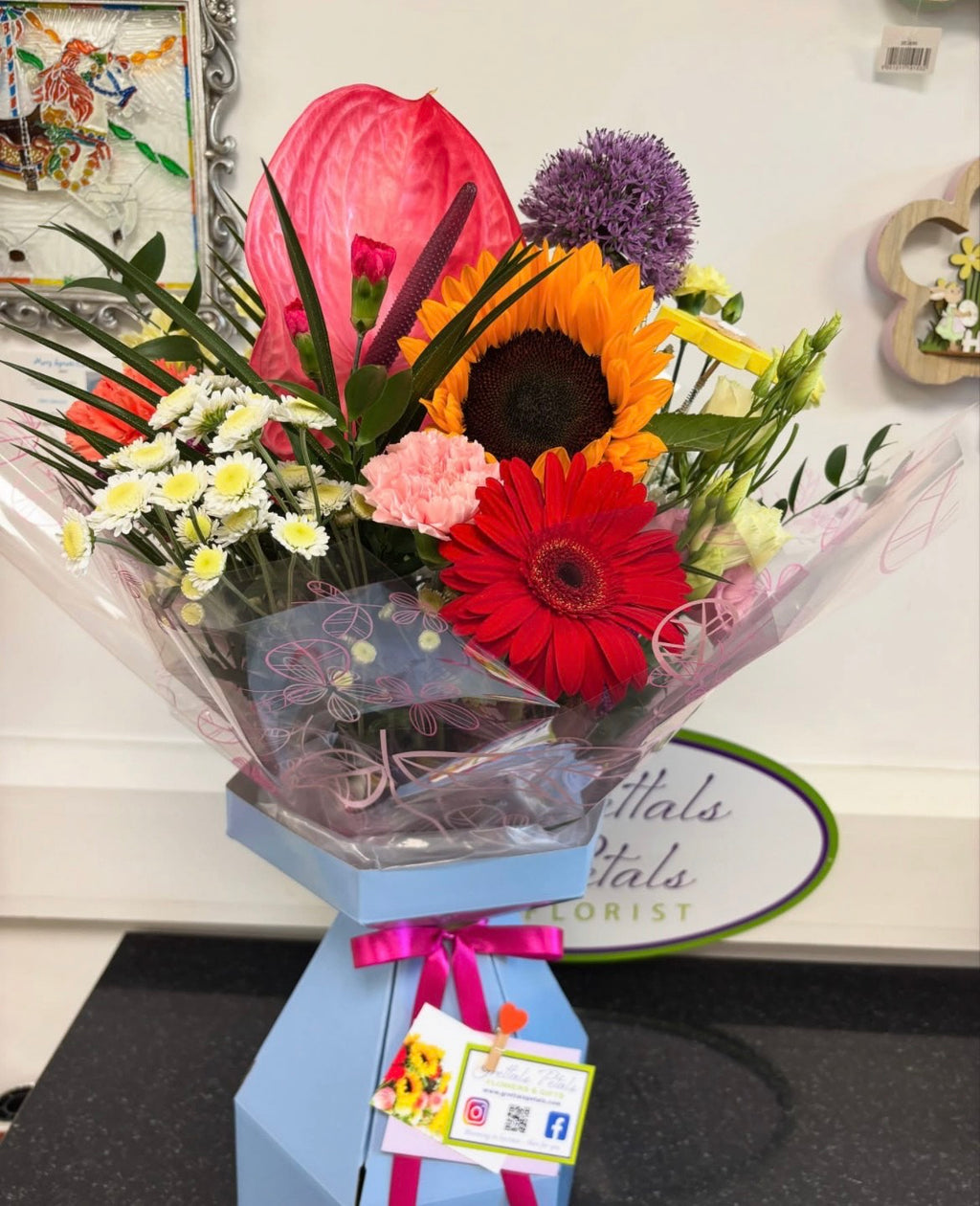 Seasonal Hand Tied Bouquet of Fresh Flowers