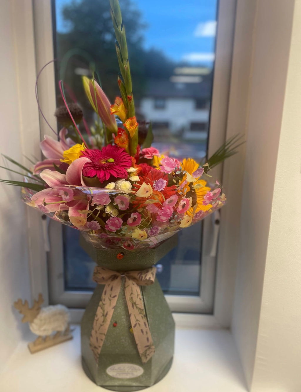 Seasonal Hand Tied Bouquet of Fresh Flowers
