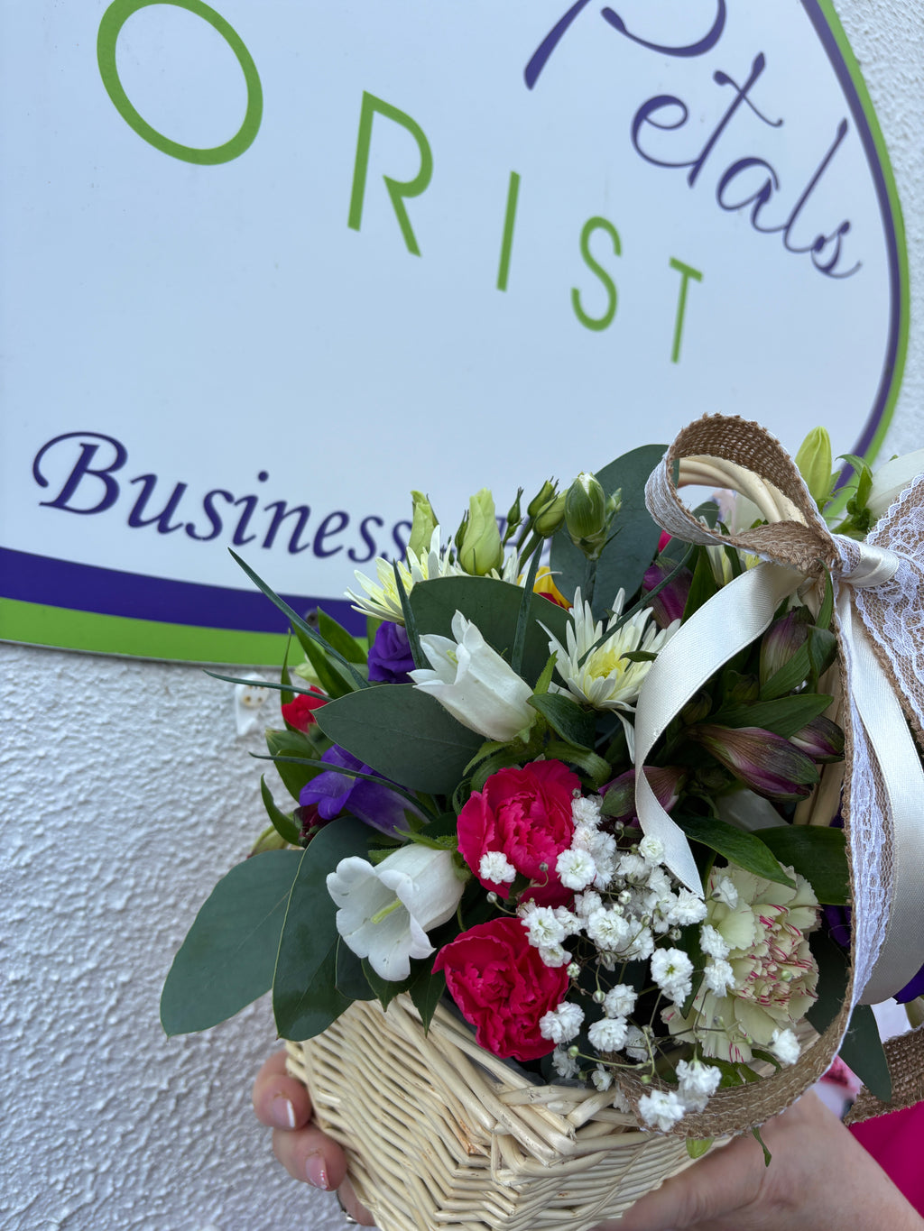 Fresh flower basket