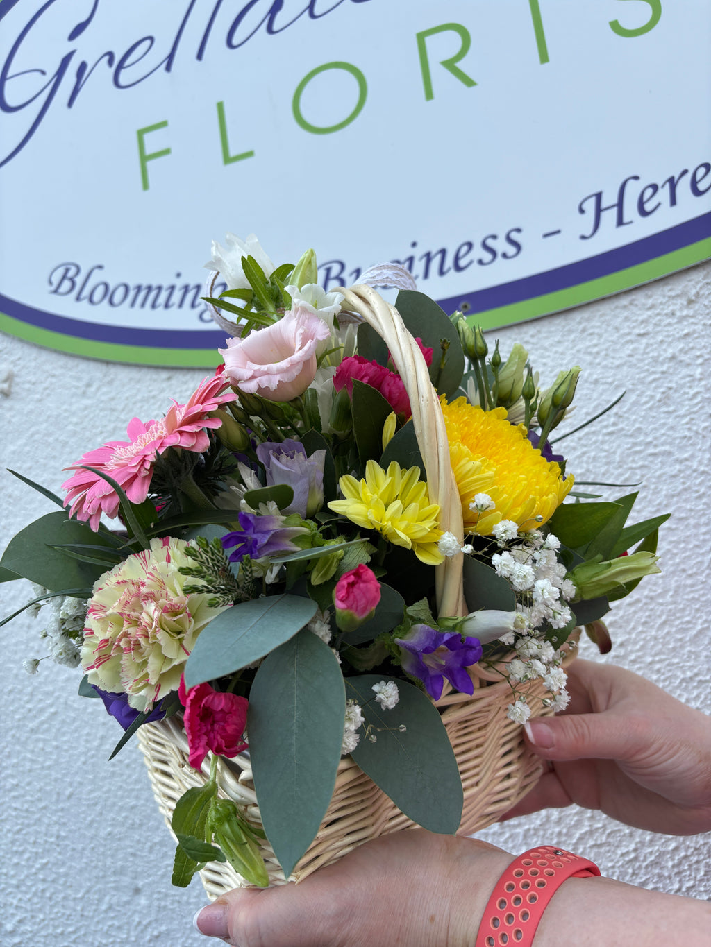 Fresh flower basket